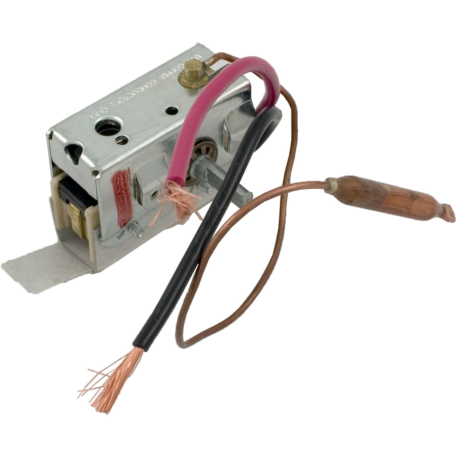 Thermostat, Invensys, Short Leads, 5/16″, 6″, SPST, 25A | 275-2568-01