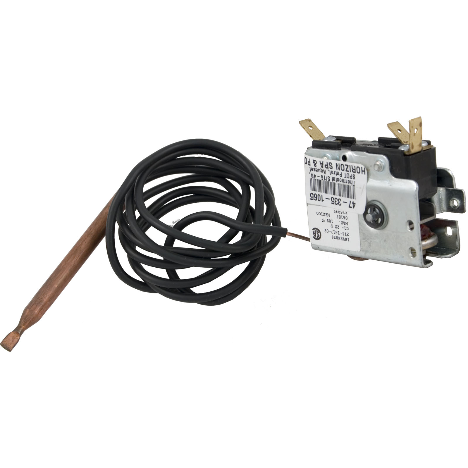 Thermostat, Invensys, Patrol/Aquaset, 5/16″, 48″, SPDT, 25A | 275-3317-02