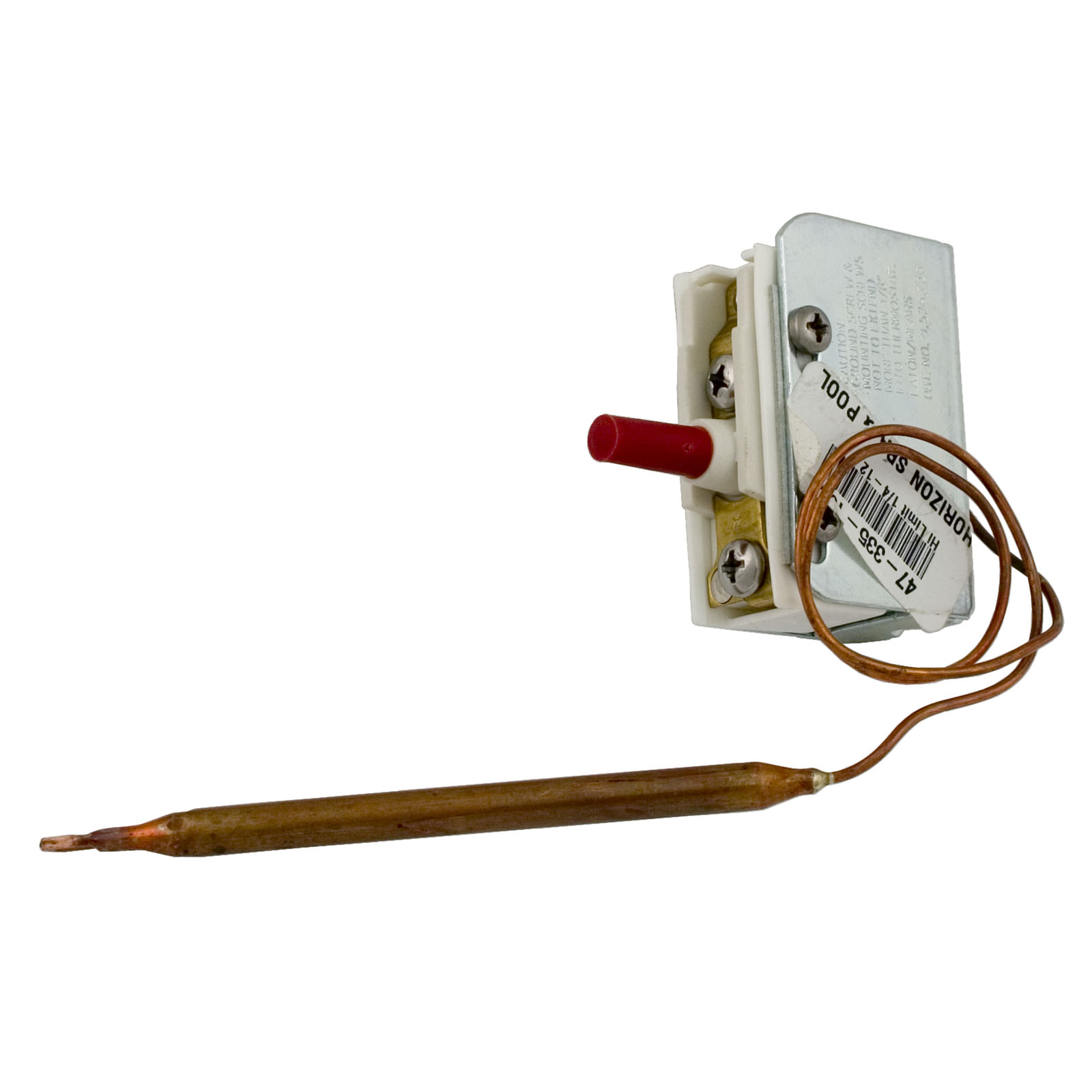 Hi-Limit, 1/4″ dia, 12″Capillary, SPST, Screw Terminal, 25A | 275-3287-00