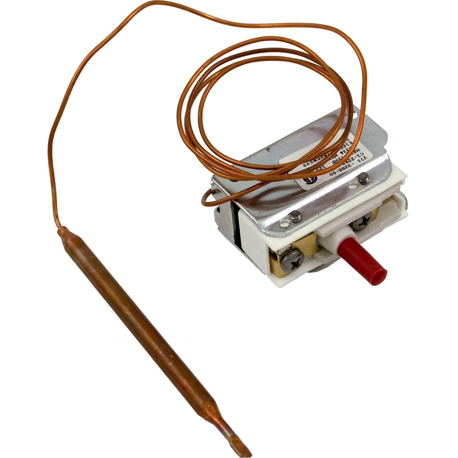 Hi-Limit, 1/4″ dia, 36″Capillary, SPST, Screw Terminal, 25A | 275-3288-00