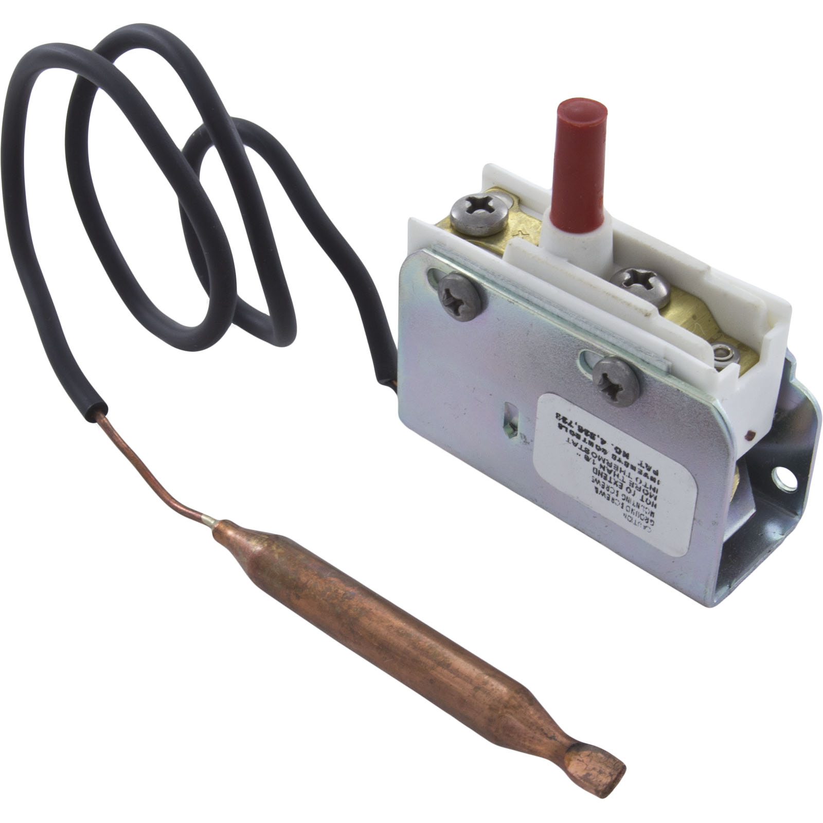 Hi-Limit, 5/16″ dia, 12″Capillary, SPST, Screw Terminal, 25A | 275-3290-00
