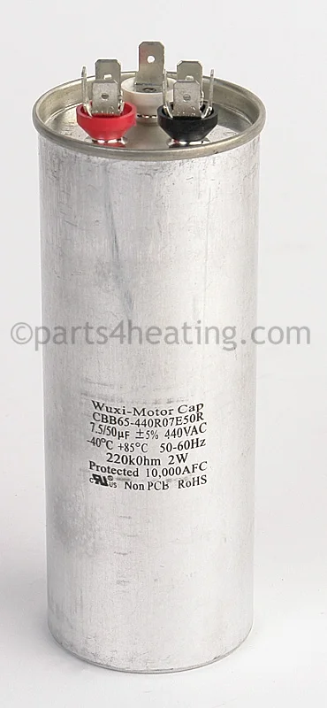 Pentair470146Dual Run Capacitor 50/7.5 Mfd 440V