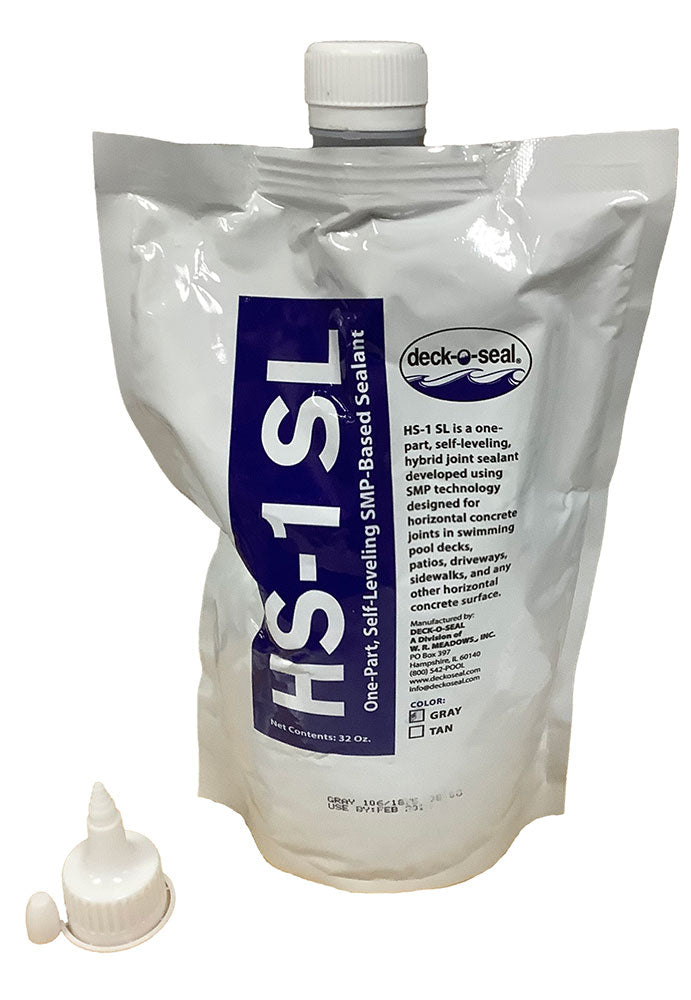 Deck-O-Seal HS-1 SL Self-Leveling Joint Sealant - Gray 32 Oz. Pouch