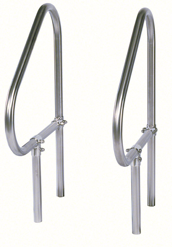 Pike Adjustable 26 Inch Pool Grab Rails - 1.50 x .120 Inches - Marine Grade - Pair