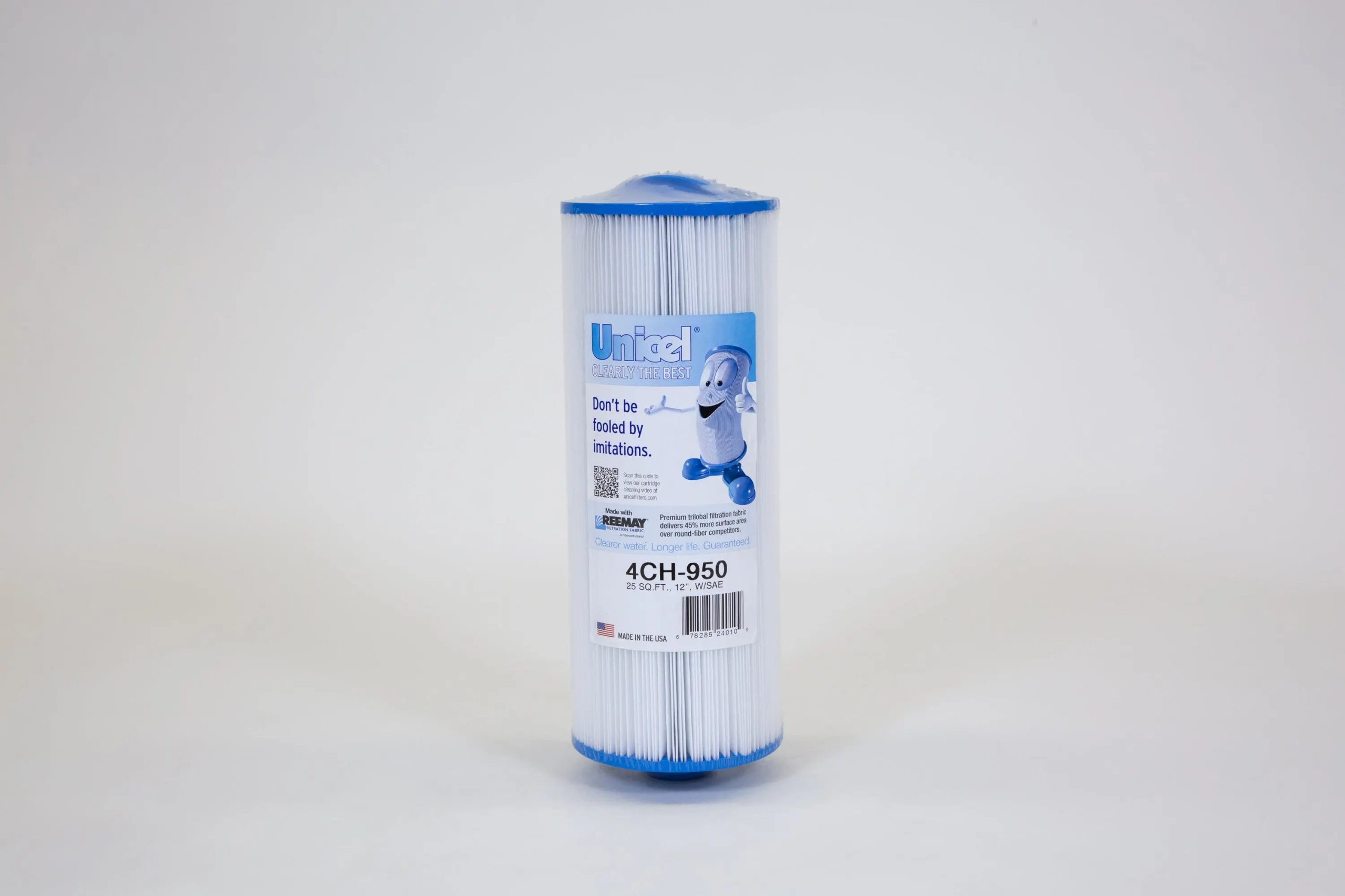 Unicel | 4CH-950 | Cartridge Filter – 25 Sq. Ft., 12" Length, SAE Threaded Fitting