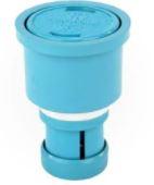 Polaris Caretaker High Flow Cleaning Head with 2" Collar & Cap for Concrete Pools -Tile Blue - 5-9-0546