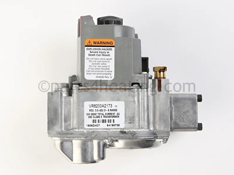 Smith Boiler50068Gas Valve VR8200 Natural Gas and Liquid Propane 3-10 Second