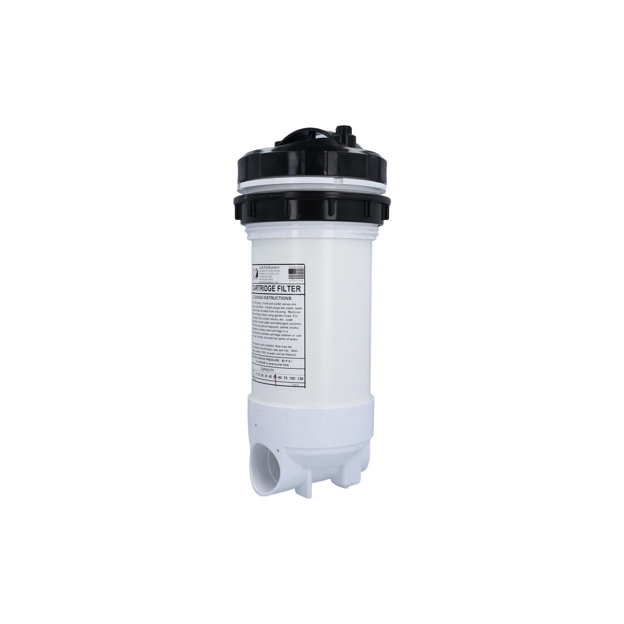 Waterway Filter Assembly 502-5010 | Top Load, 50 Sq Ft, 2″Slip w/ By-Pass Valve