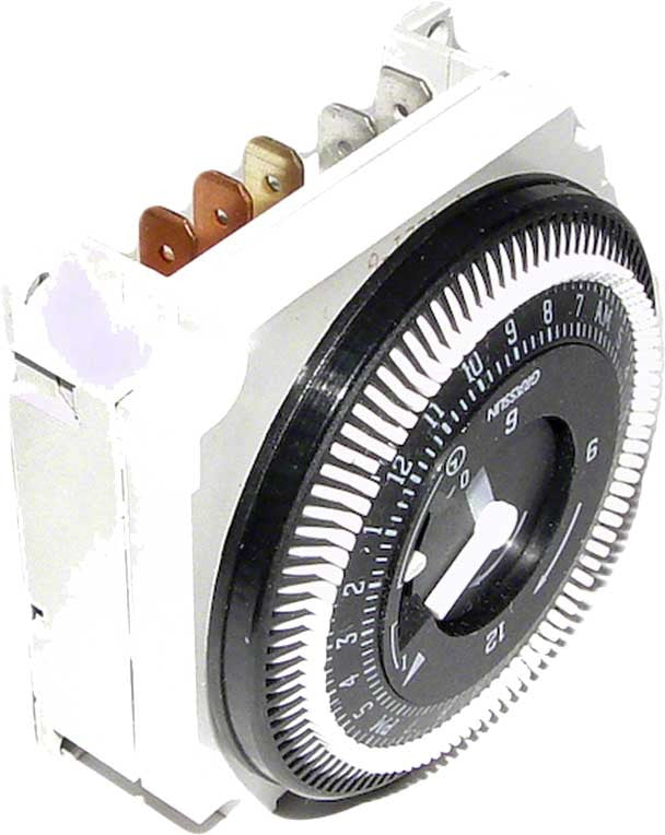 Electro-Mechanical 24-Hour Panel Mount Timer Module - SPDT 120 Volts