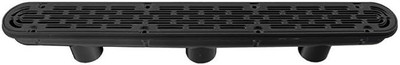 AquaStar 32" Black Channel Drain with 3-Port Sump for Vinyl, 32CDFLV102
