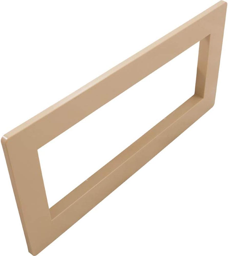 CMP | 25541-039-020 | 5-3/8" x 15" Tan Wide Mouth Skimmer Faceplate Cover | Replacement Vinyl Pool Skimmer Faceplate