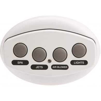 Pentair Intellitouch iS4 4-Function Spa-side Remote, White, 100 ft. cord (521885)