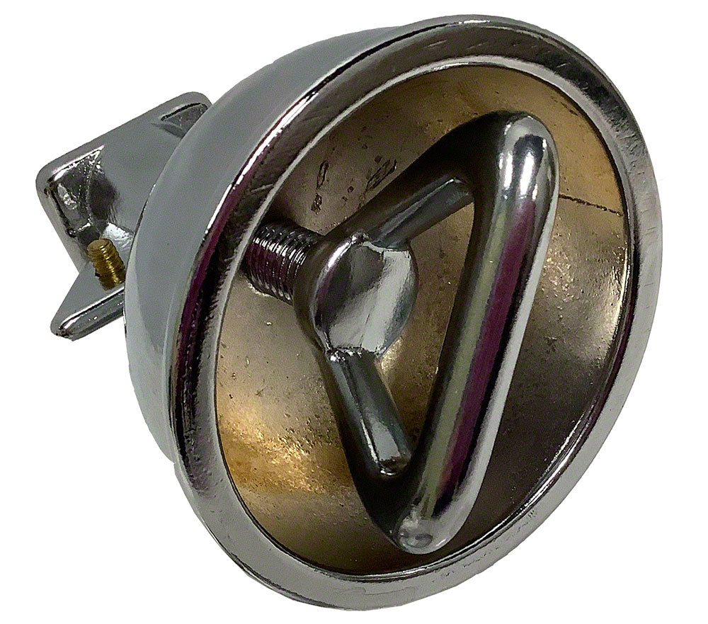 Cup Anchor Round 3 Inch - Chrome Plated Brass