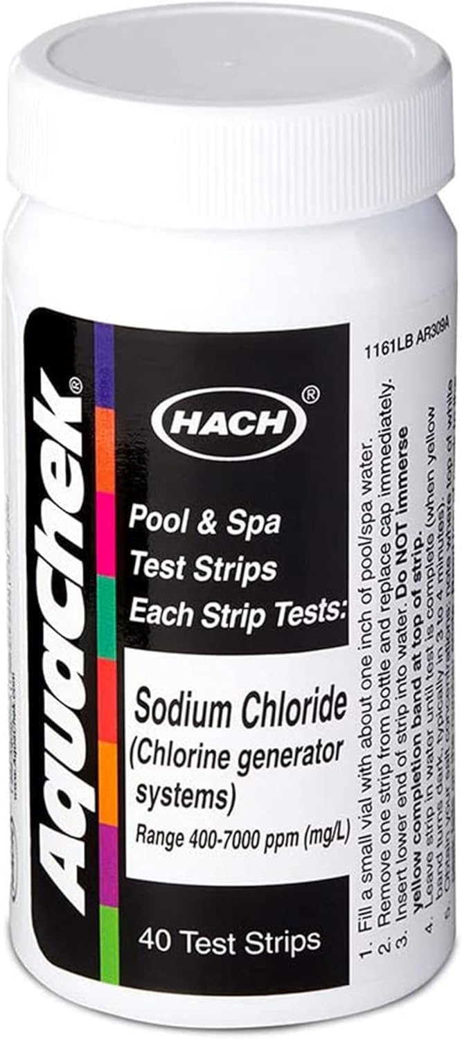 AquaChek White Salt Titrators - Salt Water Test Strips 40 count bottle