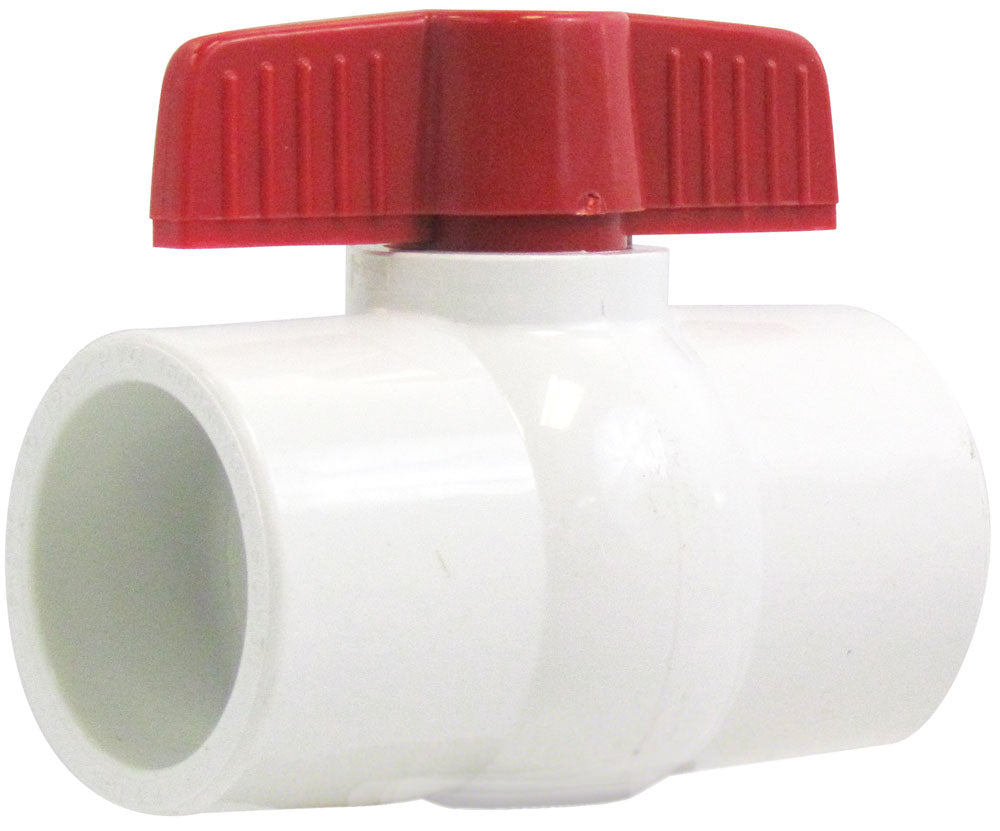 PVC Ball Valve - 2 Inch Solvent x Solvent - NSF