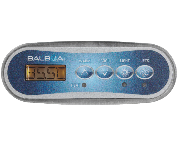 57283 Balboa Control Panel, TP200W, 1 Pump w/Overlay