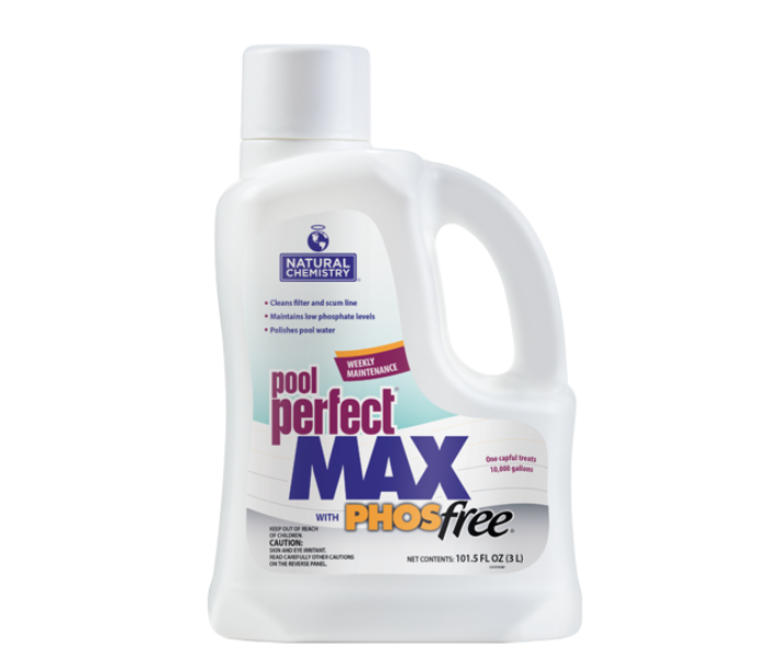 Pool Perfect Max with Phosfree by Natural Chemistry, 3L Bottle