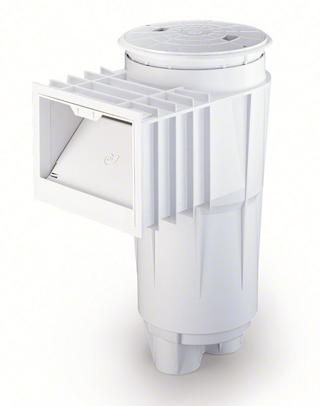 Bermuda 2 Inch Threaded Concrete Skimmer Round Cover - PVC White