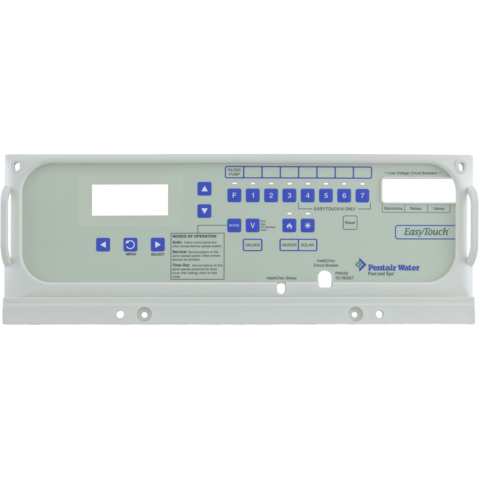 Faceplate, Pentair EasyTouch Outdoor Control Panel |520656