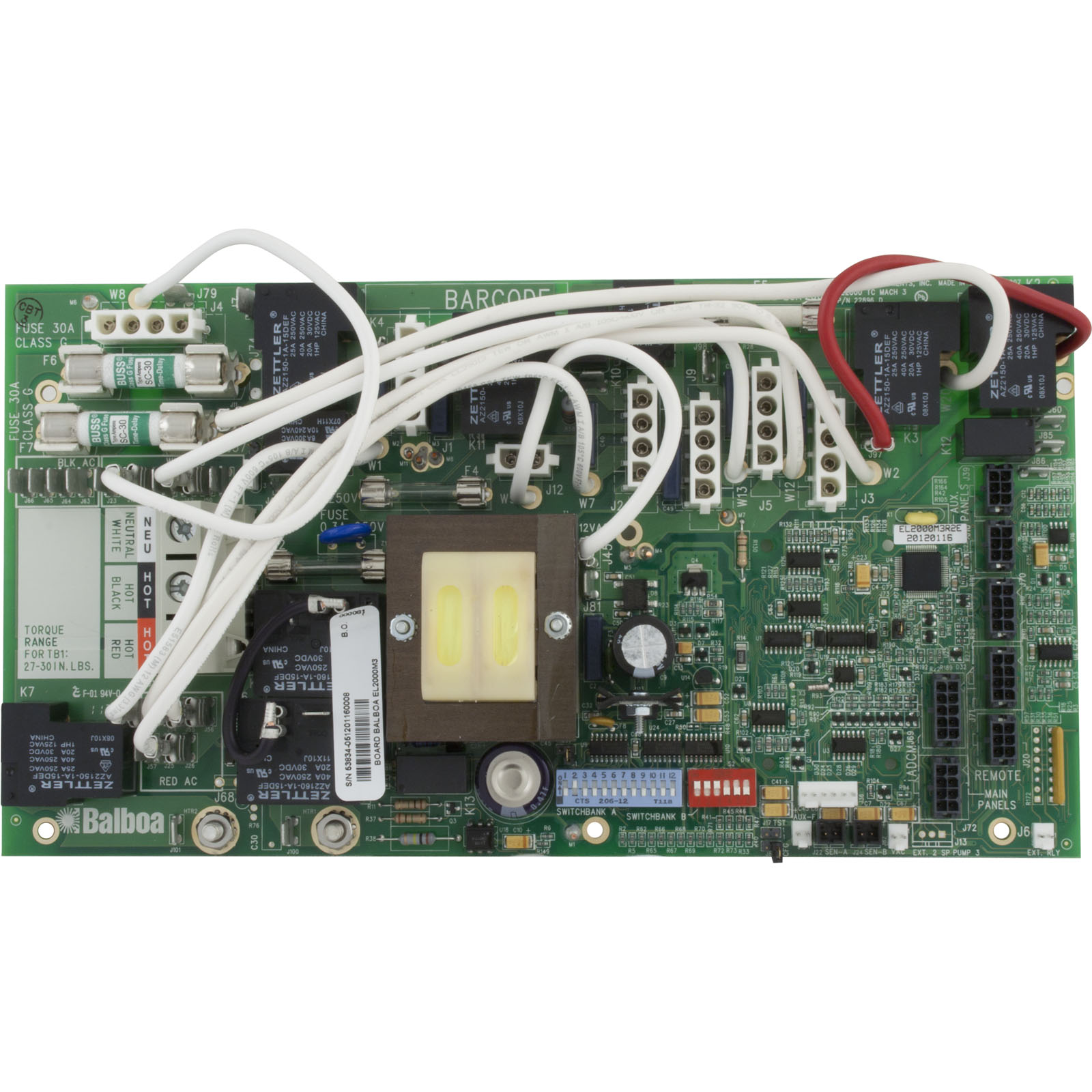 Balboa EL2000 Mach 3 Spa Circuit Board — G1222 (53834-05) — Multi-Pump 240V ML-Series Control System