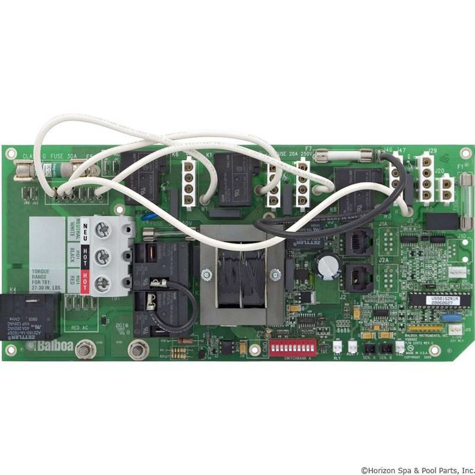 Balboa VS501SZ Spa Circuit Board — 54378-03 — Dual-Voltage 120V/240V Serial Standard Spa Control