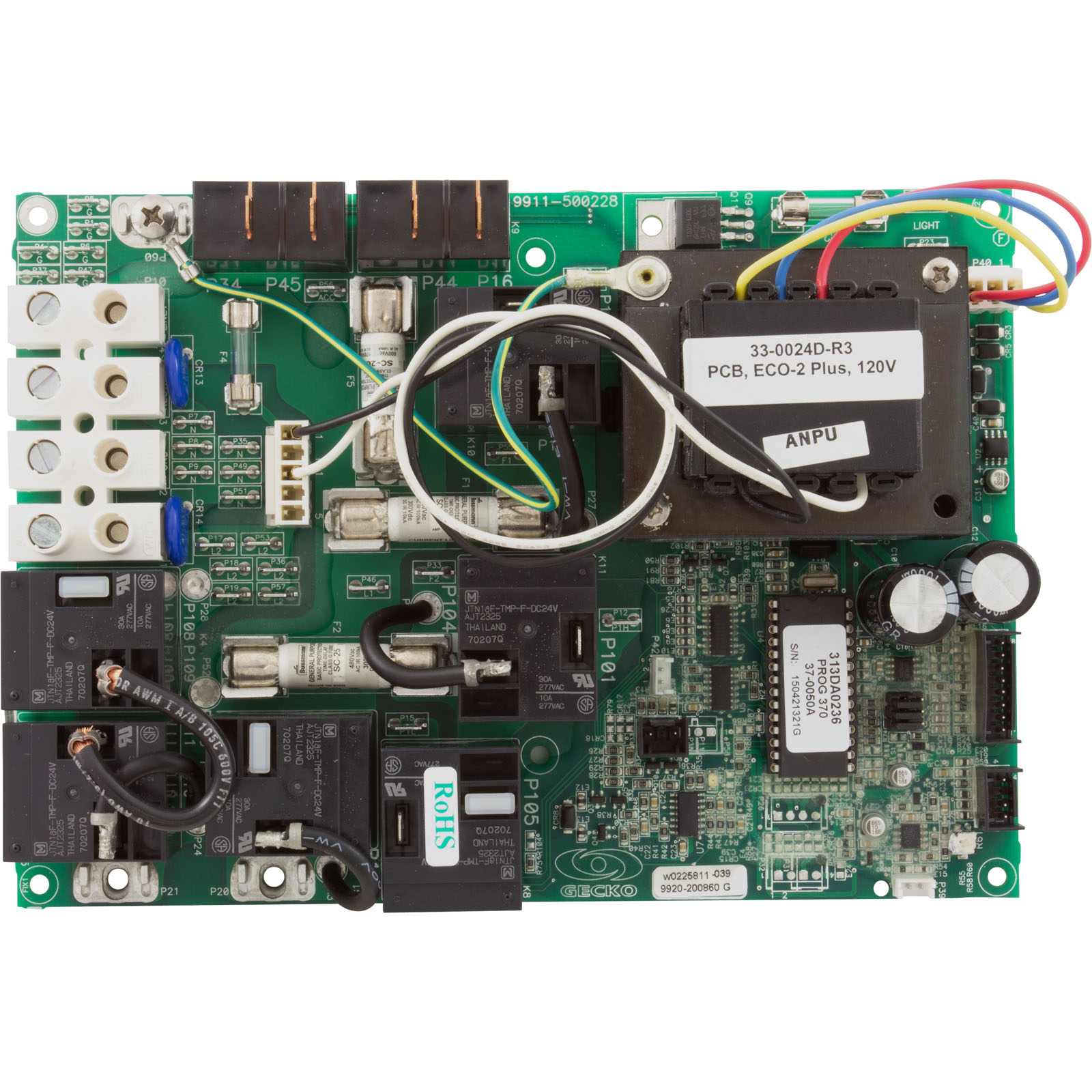 HydroQuip ECO-2+2 Replacement Circuit Board — 33-0024D-K — CS6220 / CS9220 / CS4220 Series