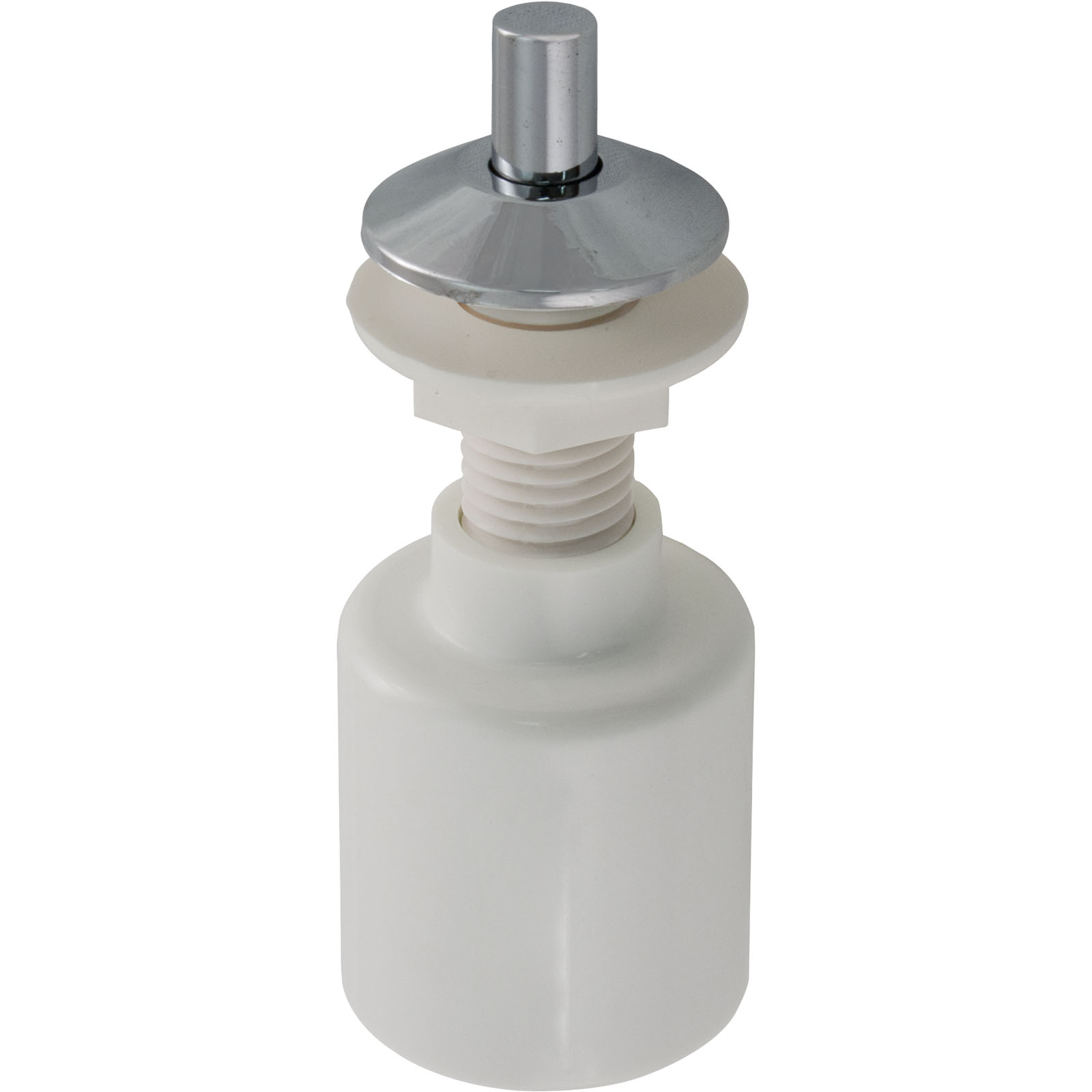 Air Button, Presair, Short Stem, 5/8″hs, 1-3/8″fd, Chrome |B513CS