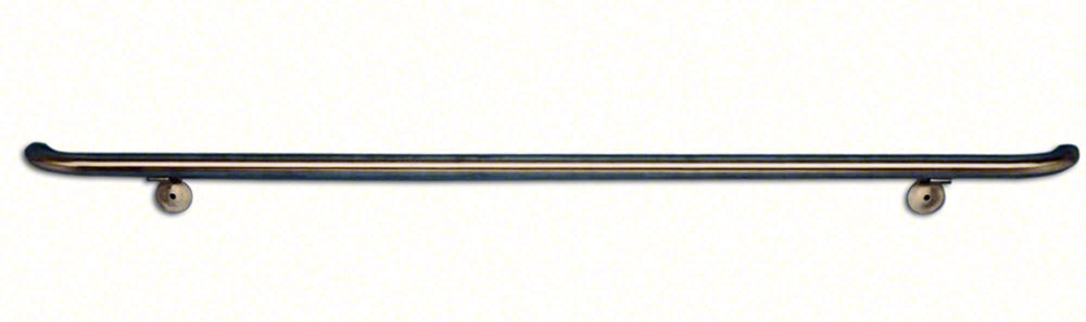 Pool Exercise Rail - 12 Feet Returned Ends With 3 Brackets - 1.90 x .065 Inches
