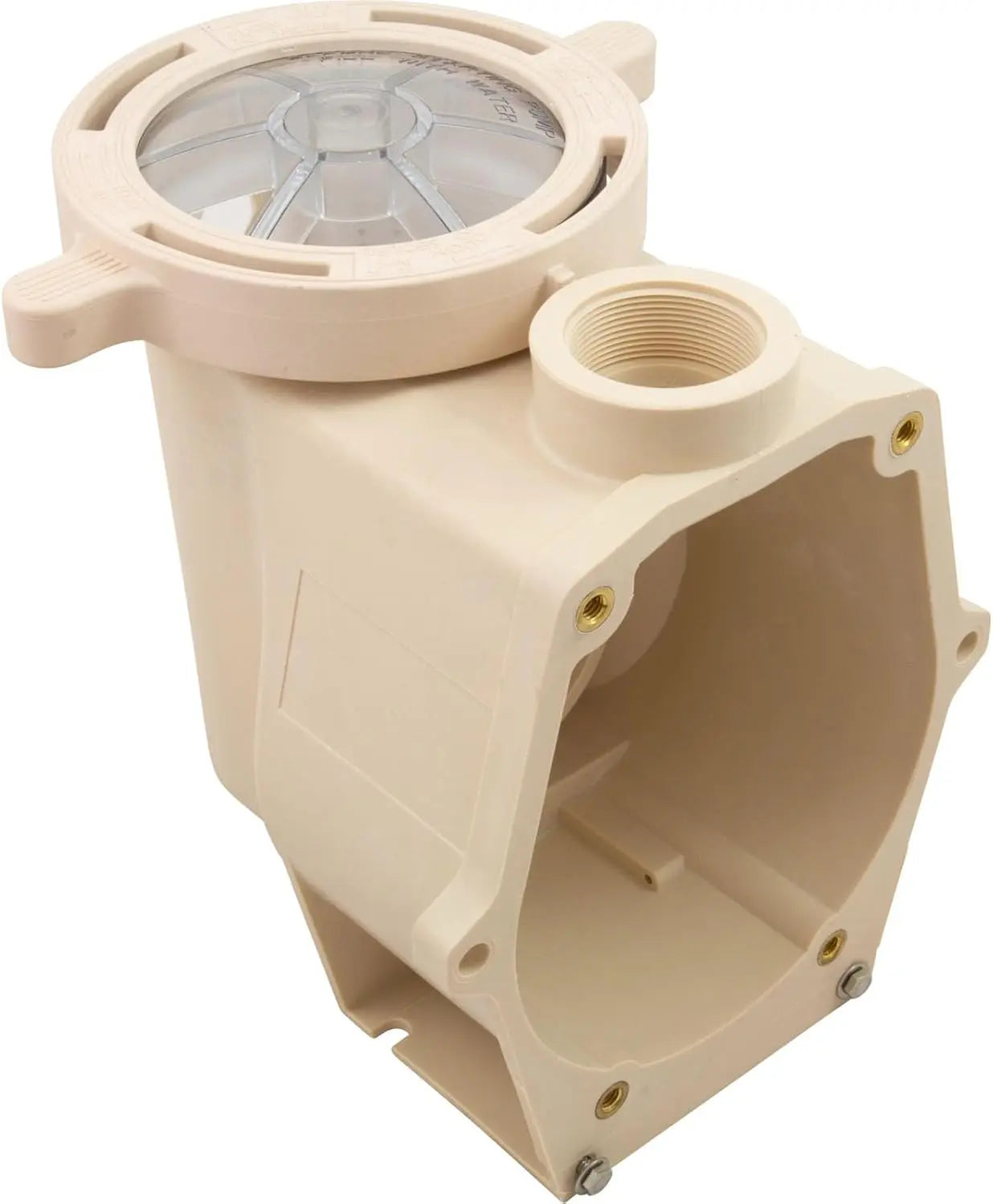 Pentair | 357243 | Almond IntelliFlo Pot Waterfall Assembly | Replacement Pump Pot Assembly