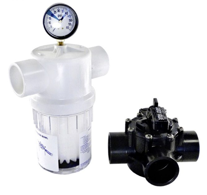 Jandy Energy Filter, Gauge and 3 Port Valve 1.5in. by 2 in. (2887) now (6488)