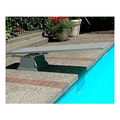 S.R. Smith 6' Frontier III Complete Diving Board & Supreme Base - Gray Granite