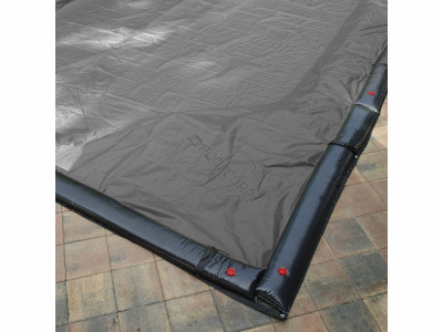 Cool Covers, King Solid Inground Rectangle 14' x 28' Winter Cover, Silver/Black, 15 Year Limited Pro-Rated Warranty, 121933ISBL