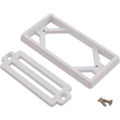 Pentair/Pac-Fab Gutter Drain, Pentair 2" x 4" 3-Bar Frame & Grate, White | 542038