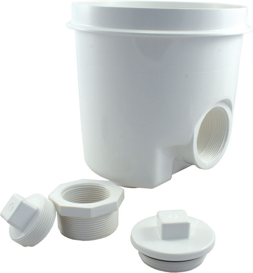 CMP 25520-000-000 2" x 1.5" FIP White Main Drain Sump Bottom Port | 25520-000-000