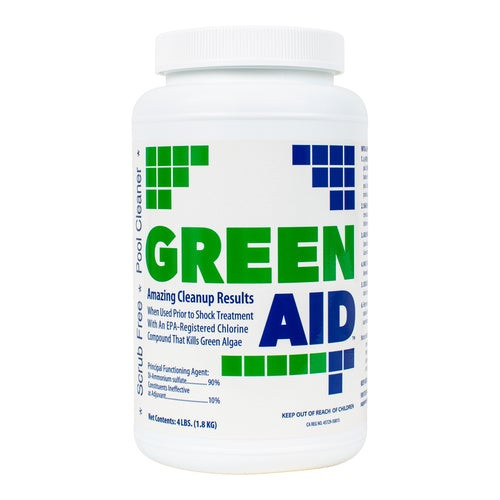 Coral Seas Green to Clean - 4lbs | Powerful Swimming Pool Algae & Chemical Treatment | 17644COR