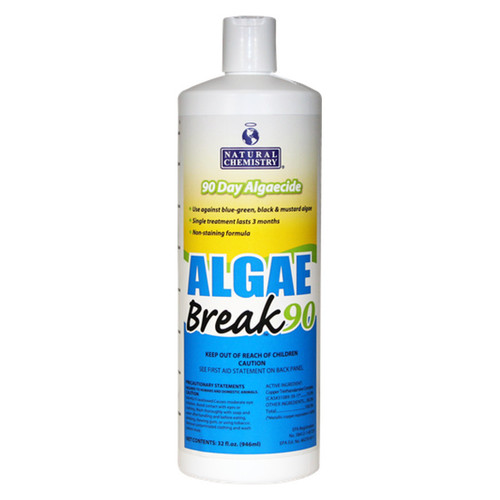Natural Chemistry Algae Break 90 – 1 Quart Copper-Based Algaecide | 17600NCM