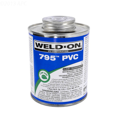 IPS 1 Pint 795 Clear Clear Flex PVC Cement | 10281