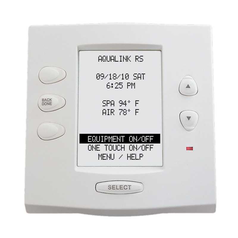 Jandy AquaLink RS One Touch Control Panel Complete, Wired, White (7953)