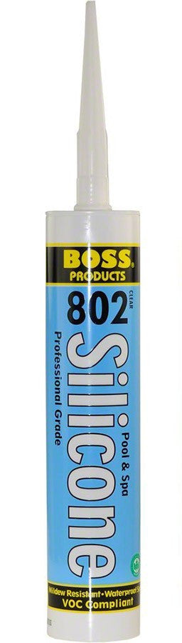Boss Pro | 142315 | 9.5 oz Clear 802 Acetoxy Cure Silicone Adhesive