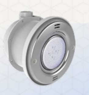 Blue Square Manufacturing Multicolor Lite Star LED Pool Light with Niche and SS Trim Ring 12V 17W