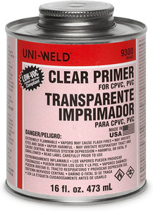 Oatey 16 Oz Clear PVC Primer 9300 Series, 9346S