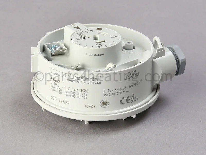 NTI Boilers (Ariston)82662Air Switch Huba Set at 0.2 Inch Water Column
