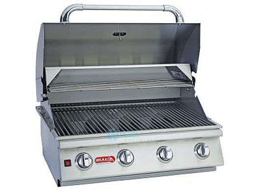 Bull BBQ Lonestar Select 30" 4-Burner Stainless Steel Built-In Natural Gas Grill with Lights
