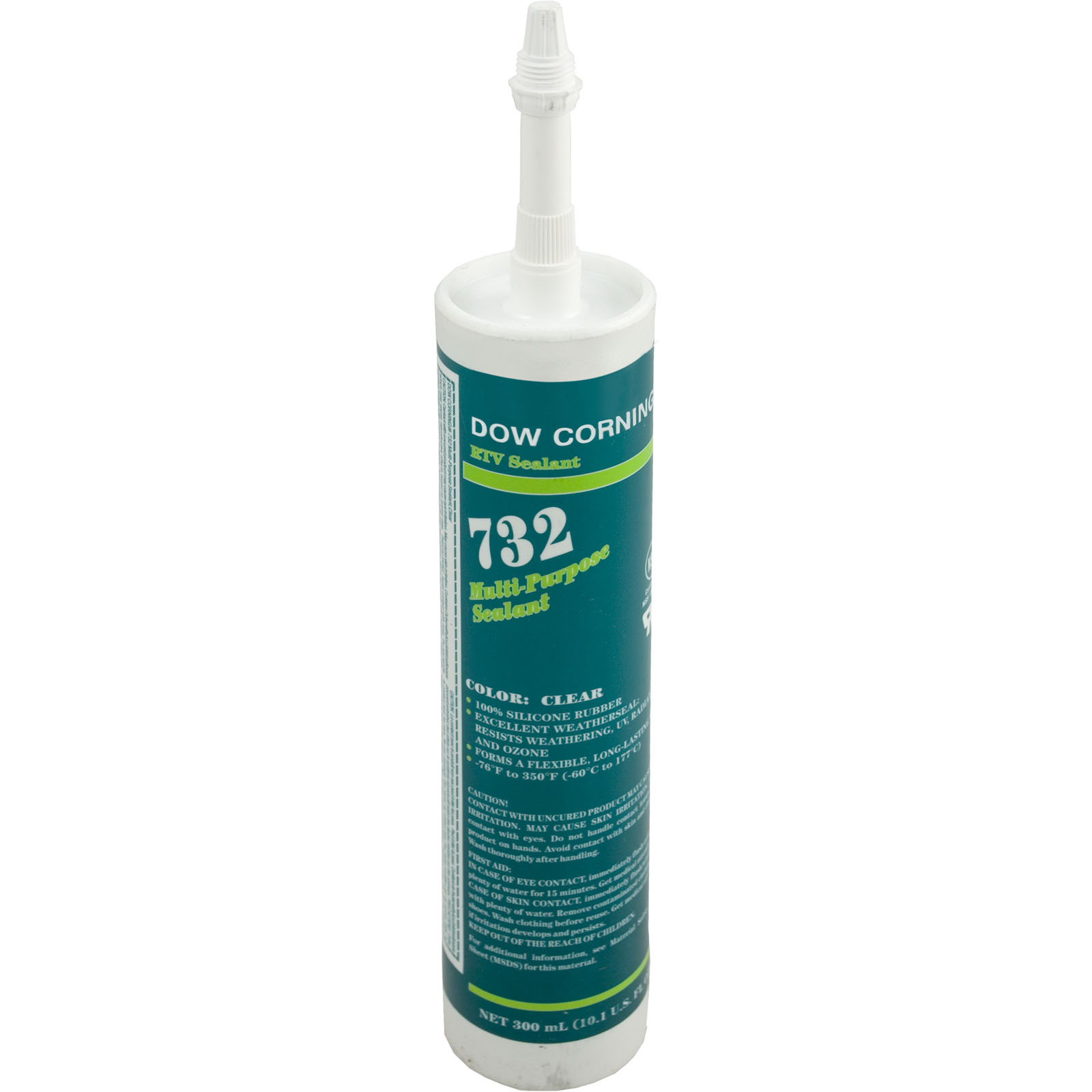 Silicone, DOW 732, 10.1oz Cartridge, Clear | DC-732-CLR-10.3