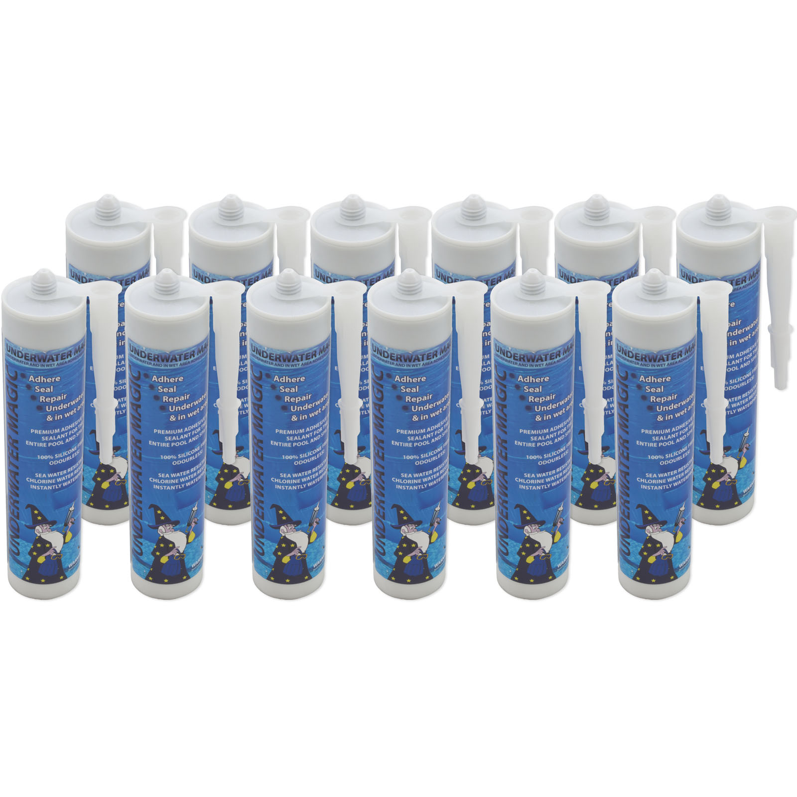 Sealant, Underwater Magic, 12ct, 290ml/9.8oz Tube, White | UWM-01C