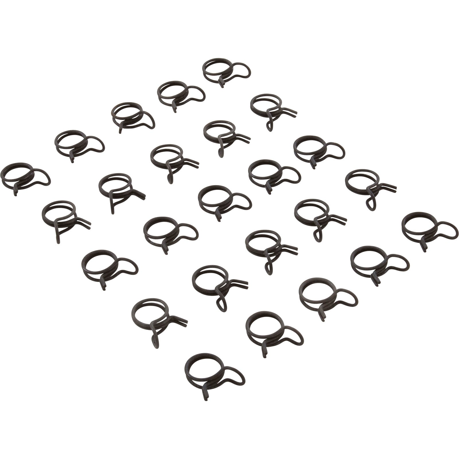 Tubing Clamp, 0.25" Ideal OD, Double Wire, Quantity 25