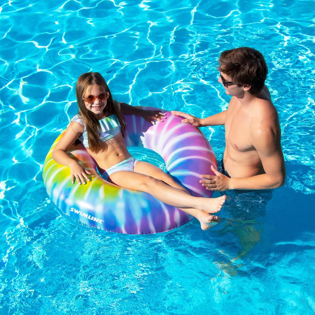 42" Spiral Tie Dye Inflatable Ring