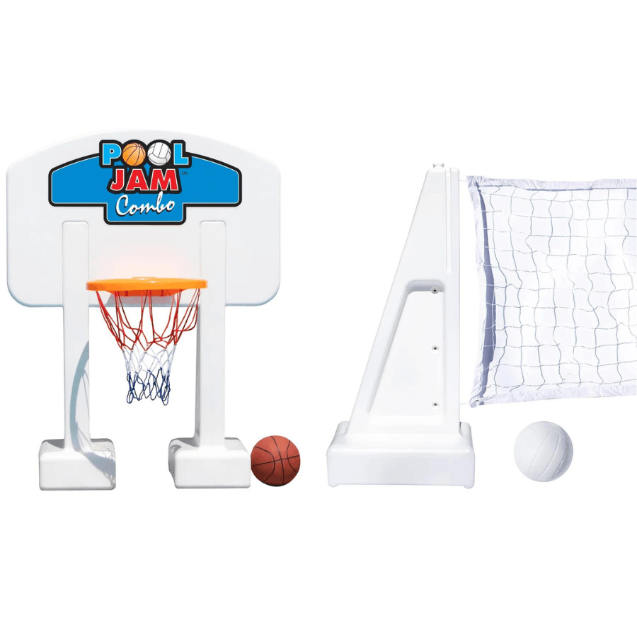 In Ground Pool Jam Basketball & Volleyball Combo