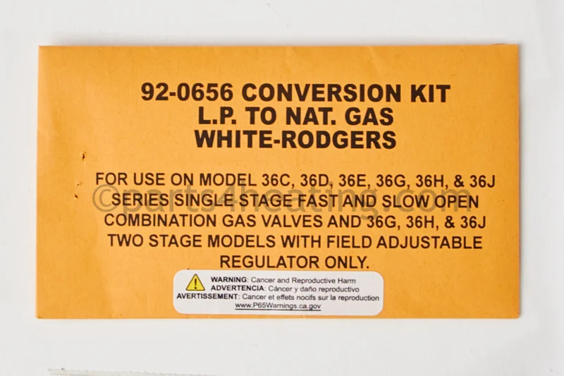 Roberts Gordon92-0656Conversion Kit Propane to Natural Gas