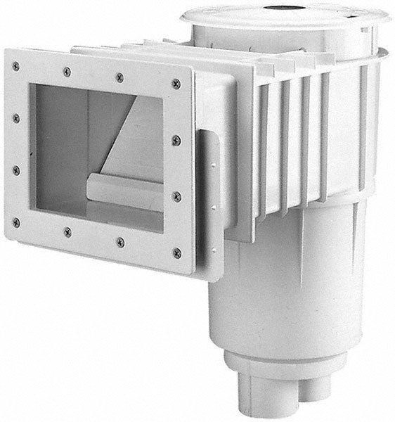 U-3 Skimmer 2 Inch NPT Vinyl Skimmer 1-1/2 Inch NPT Reducer - ABS White/Tan